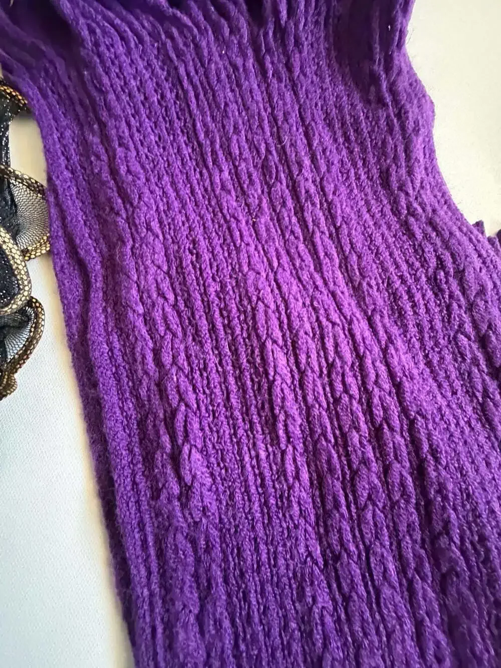 Lot 3 Scarves Black Purple Plaid Glitter Fringe Y2K Boho Womens Shawl Bundle